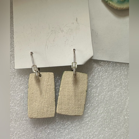 Heather Rousseau Pottery Earrings & Necklace Set Mermaid - Picture 4 of 6